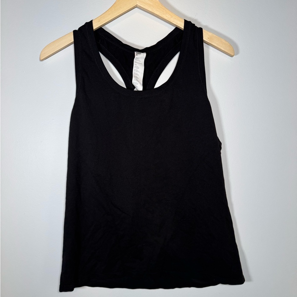 Fabletics Black Feather Tech Racerback Tank Size Large - Picture 3 of 7